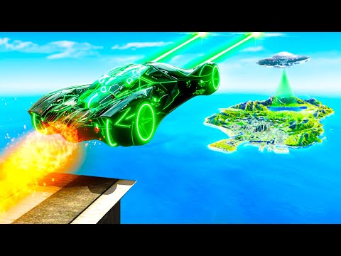 Jumping ALIEN CARS In GTA 5!