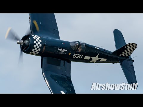 F4U Corsair Flybys - Thunder Over Michigan 2023