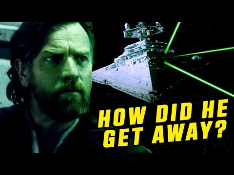 How Did Obi-wan ESCAPE Darth Vader's Star Destroyer?