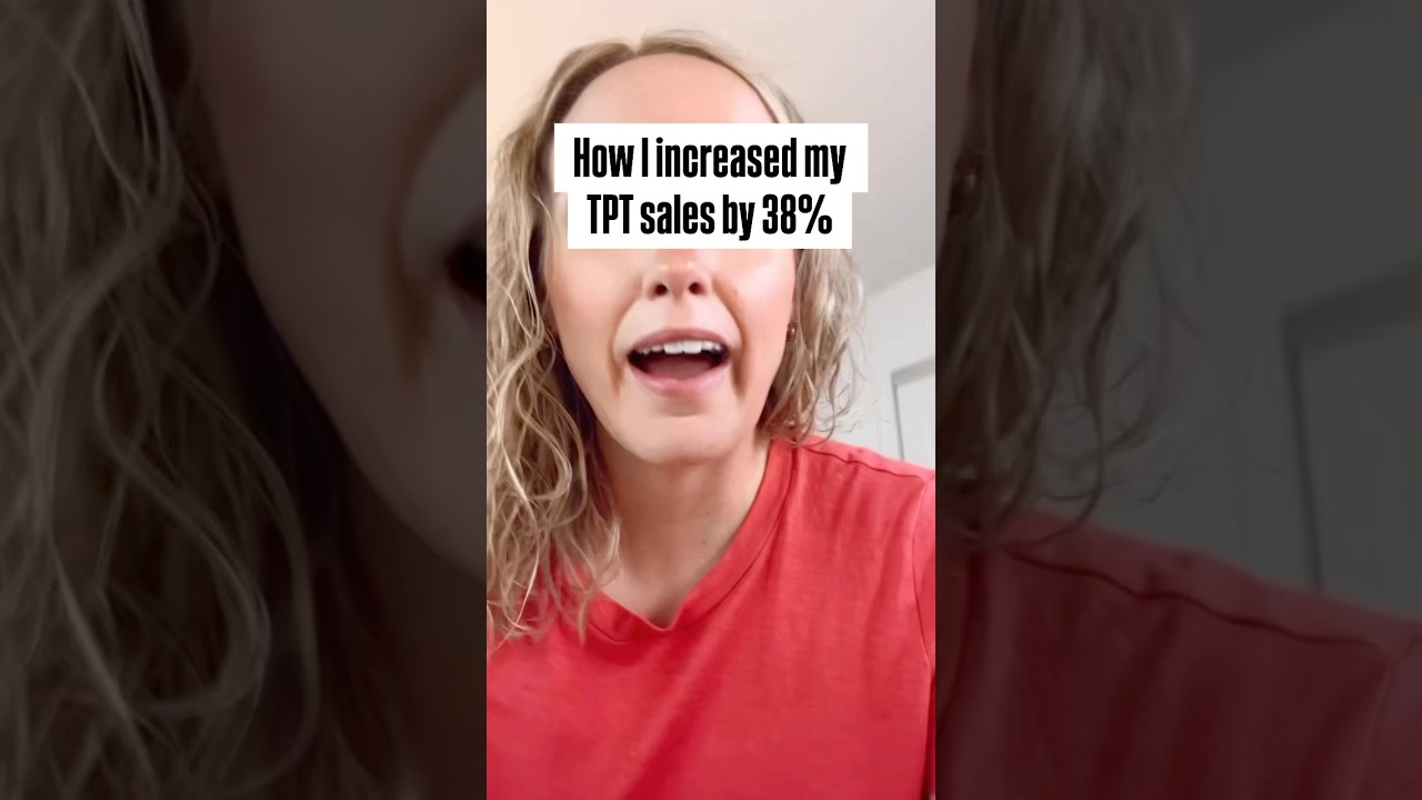 How I increased my TPT sales 📈See the link in my bio for my FREE teacher resource training!