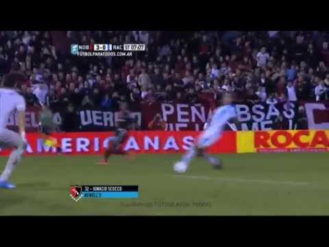 Gol Scocco. Newell's 3 - Racing 0. Fecha 16. Fútbol Para Todos