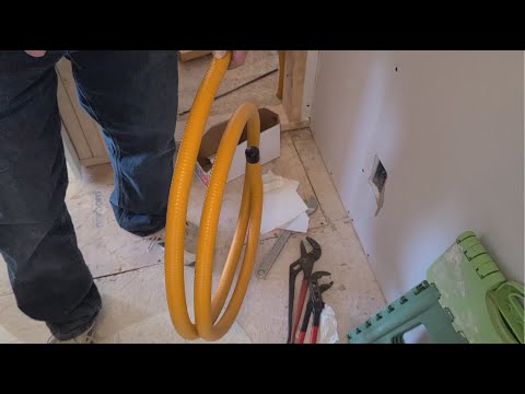 How To Cut & Install CSST Flexable Gas Propane Pipe!