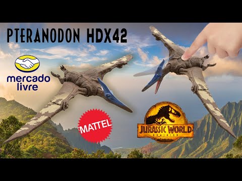 Dinossauro Jurassic World Pteranodon Roar Strikers Com Som | HDX42 | Mattel