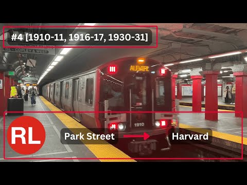 [Boston Subway] MBTA #4 CRRC [1910-11, 1916-17, 1931-30] Red Line: Park Street → Harvard