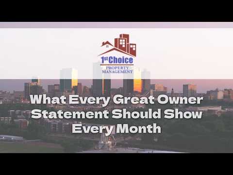 What Fort Worth Landlords Should See in a Great Owner Statement Every Month