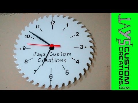 Make A Custom Saw Blade Clock - 072