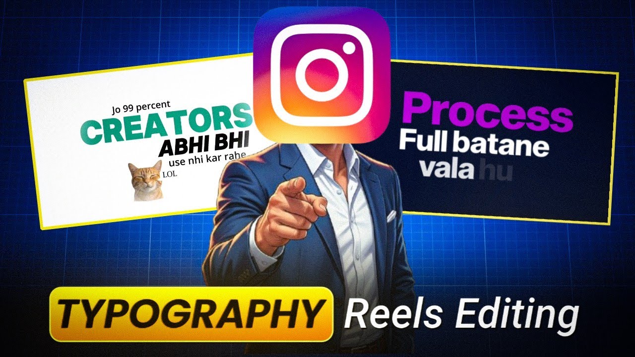 How to Make Typography Reels| Instagram Trending Typography Video Edit In Mobile