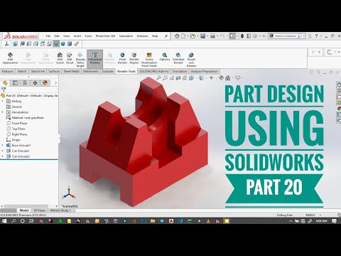 Solidworks tutorial for beginners exercise 20 in [2020]