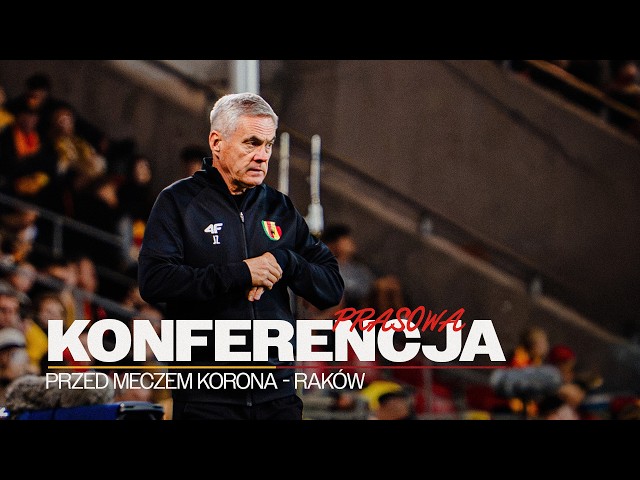 🎙️ Konferencja prasowa przed meczem Korona Kielce - Raków Częstochowa [NA ŻYWO] 🔴