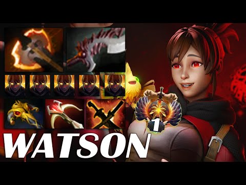 Watson [Marci] Combo With IO Madness Carry Power Unleash Super Damage Delivery Gank All Map Dota2