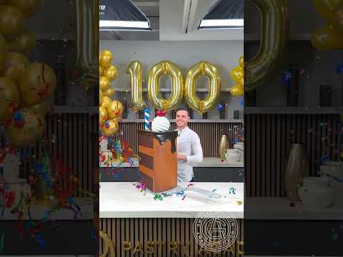 Celebrating my 100th chocolate creation with this slice of cake! #amauryguichon #chocolate #grateful