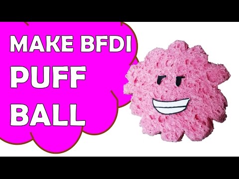 How To Make Puffball of Battle For Dream Island BFDI Video