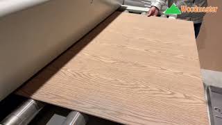 Máy ép vân gỗ 1m3 Woodmaster| Ép Vân gỗ gia nhiệt