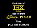 Evolution Of THX Trailers VHS From Disney And Pixar Films 1996 2005
