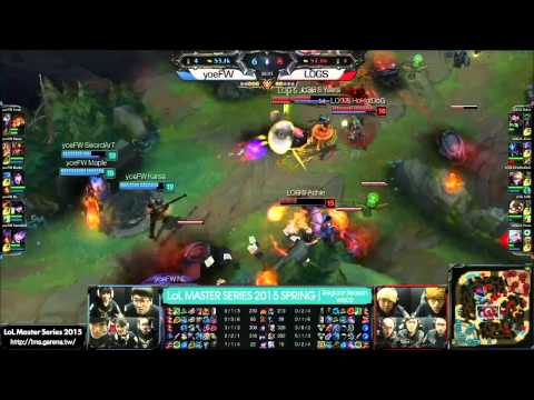 [Highlights] yoe Flash Wolves vs Logitech Snipers LMS Spring 2015 W6D2 yoeFW vs LOGS