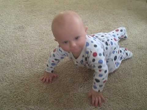 Nico just learning to crawl