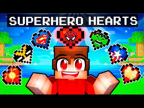 Techy has SUPERHERO Hearts in Minecraft!