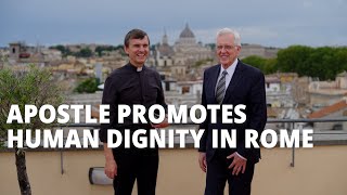 At a Glance: Apostle Promotes Human Dignity at Catholic Conference in Rome