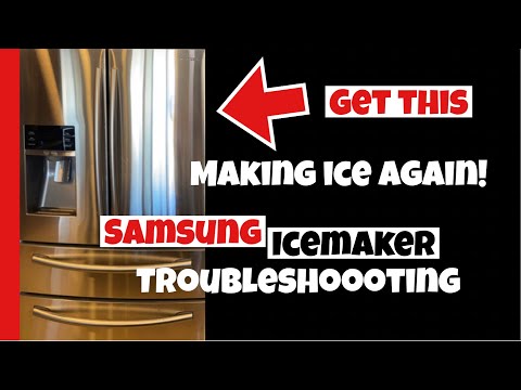 Samsung Ice Maker Not making ice! 4 things you can do to get your ice maker working again. #DIY