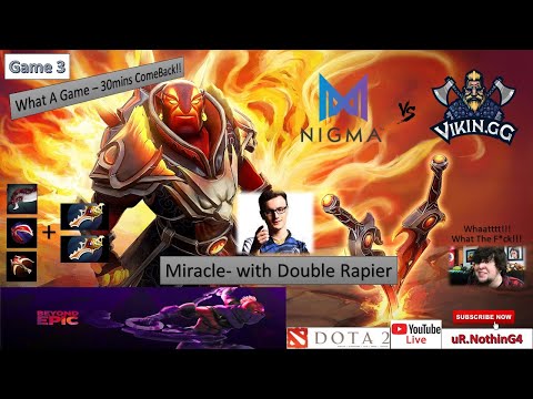 VIKIN.GG vs NIGMA - Game 3 | Beyond Epic Group A Match | EU/CIS | What A Game - 30mins Comeback!!!
