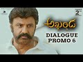 Akhanda Dialogue Promo 6 Nandamuri Balakrishna Boyapati Srinu Thaman S Dec 2nd