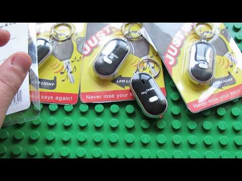 Unboxing QF-315 Whistle Key Finder with LED Light
