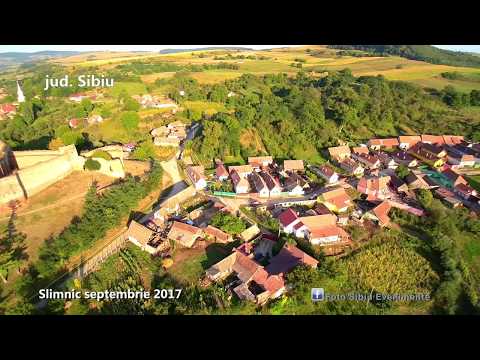 Slimnic - vedere aeriana din sept 2017