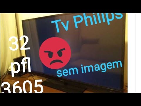 Tv Philips 32pfl3605 tela escura