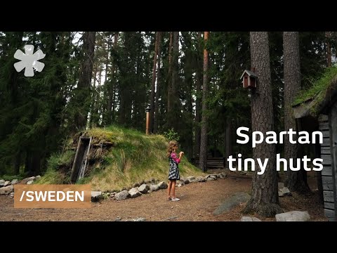 Tiny huts to enjoy the basics in Swedish spartan rural lodge