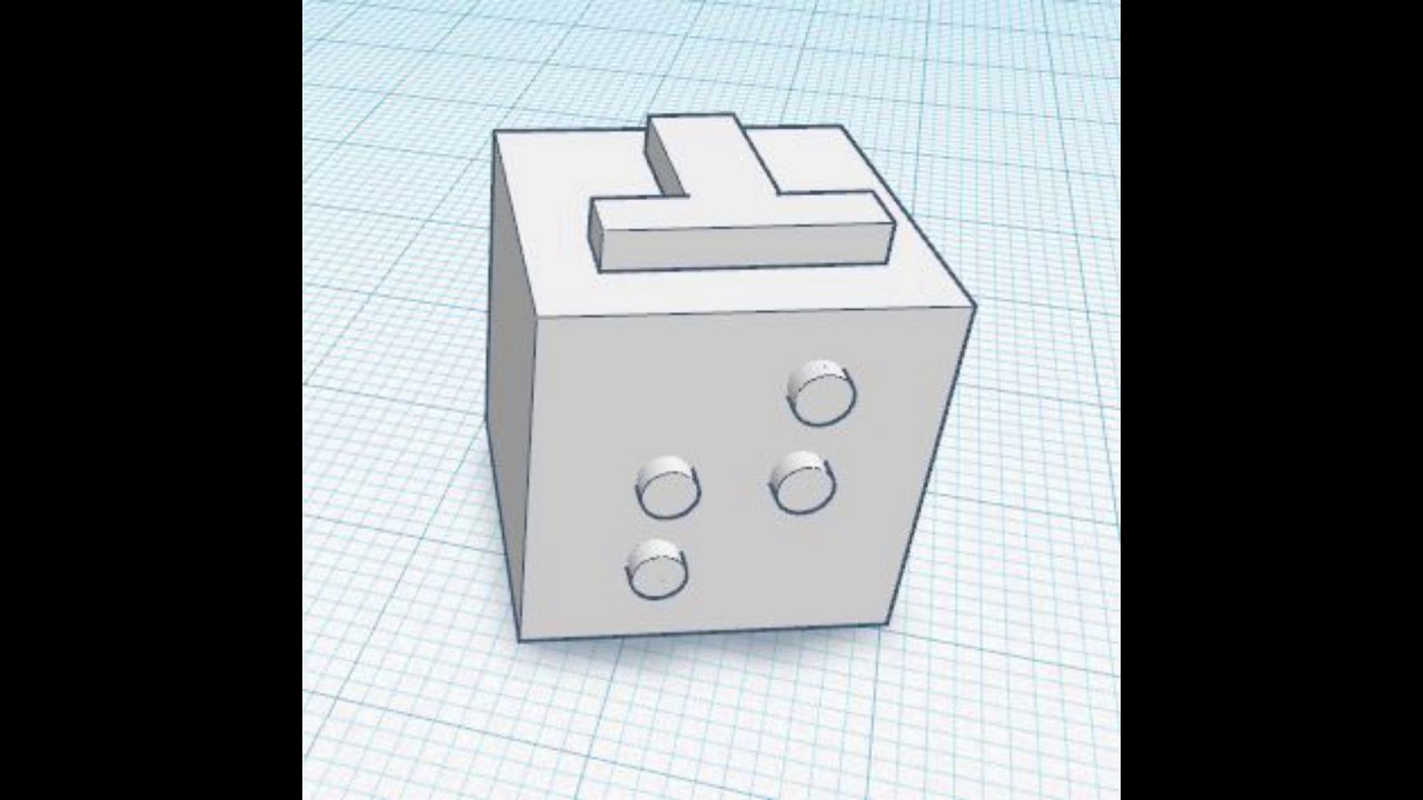 Modelo 3D  Dado letra