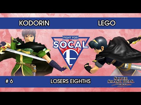Fight For SoCal 6 - KoDoRiN (Marth) VS Lego (Marth) - SSBM - Losers Eighths