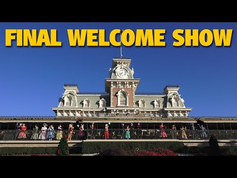 FINAL Magic Kingdom Welcome Show on Main Street Train Station