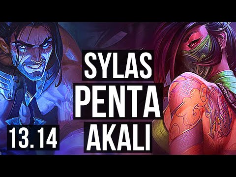 SYLAS vs AKALI (MID) | Penta, 72% winrate | KR Master | 13.14