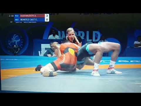World Wrestling Championships Live. Akzhol MAKHMUDOV (KGZ) vs. BENITEZ CASTRO (MEX). 1/8 round