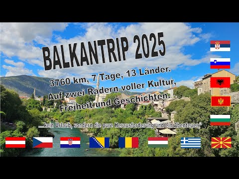 Balkantrip 2025 Motorradtour 3760km Albanien, Montenegro, Griechenland, Mazedonien, Bulgarien, .....