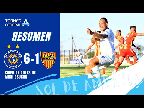 Sol de América 6-1 Boca Unidos. Los cuatro goles de Maxi Osurak