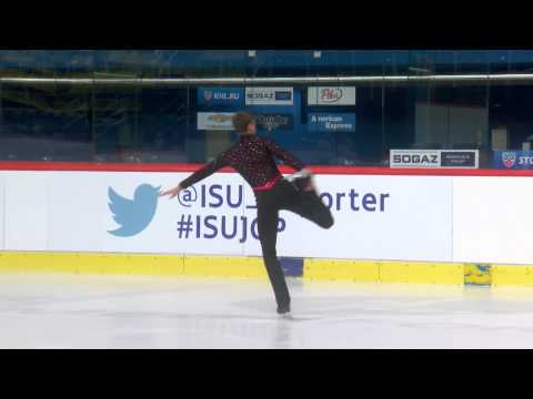ISU 2014 Jr Grand Prix Zagreb Men Short Program Nicolas NADEAU CAN