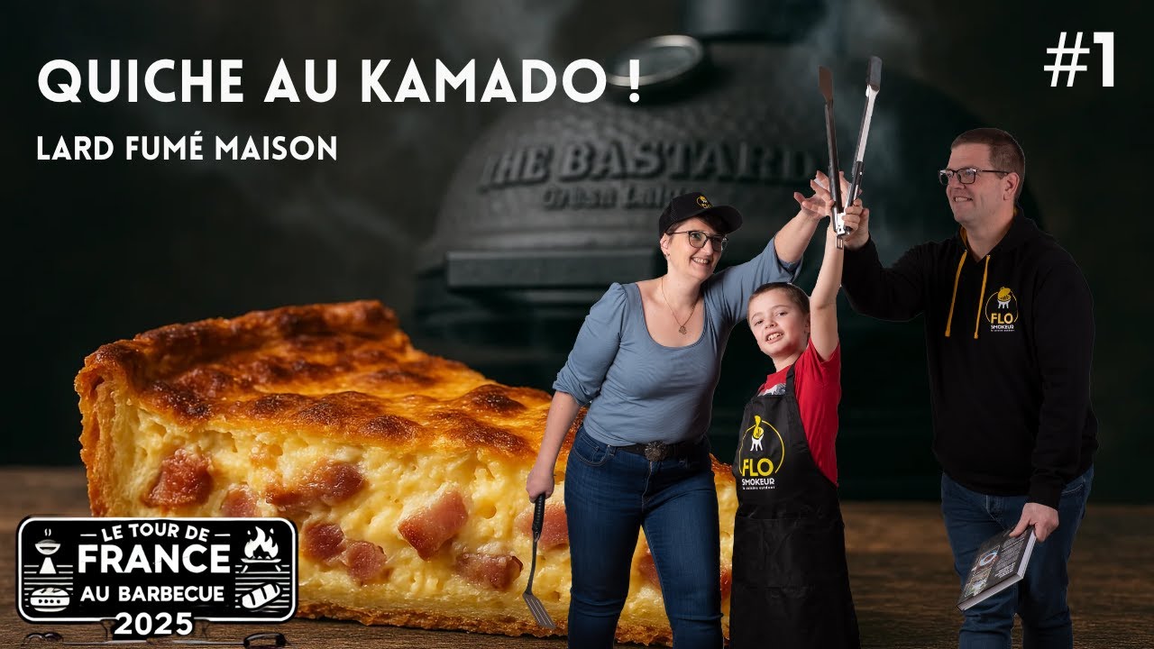 Quiche Lorraine facile au kamado