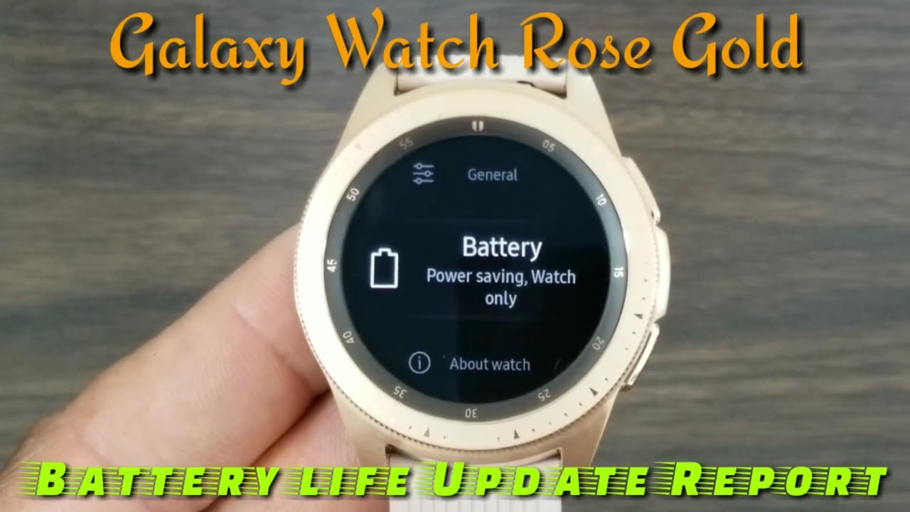 Samsung Galaxy Watch Rose Gold 42mm Battery Life Report (Will The Battery Last 4 Days?)