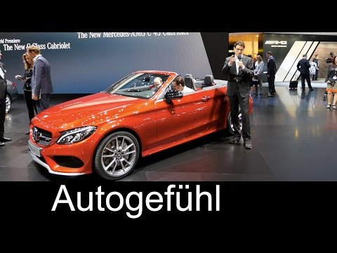 Geneva REVIEW Mercedes-AMG C43 Cabriolet Exterior/Interior/Technology V6 new neu 2017