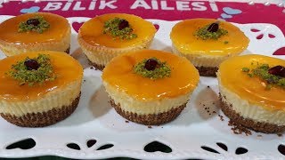 Mandalinalı Porsiyonluk Cheesecake Tarifi - Tatlı Tarifleri