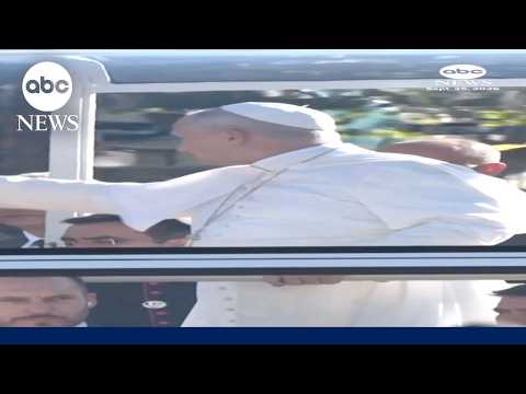 Pope Leo welcomed in France