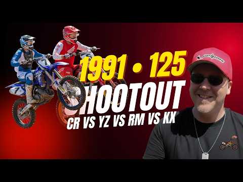 1991 125 Motocross Shootout | CR125 vs YZ125 vs RM125 vs KX125