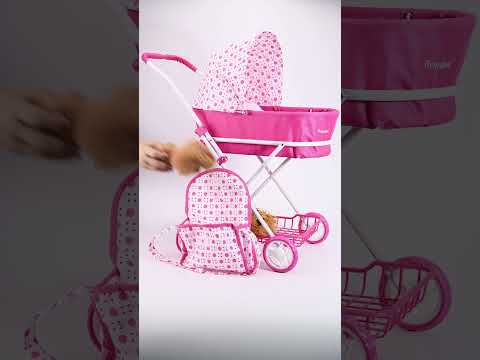 Video de Cochecito cuna de muñecas con bolso Lunares