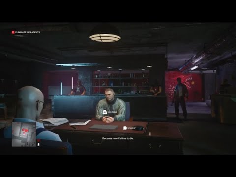 Confronting Agent Montgomery Hitman 3