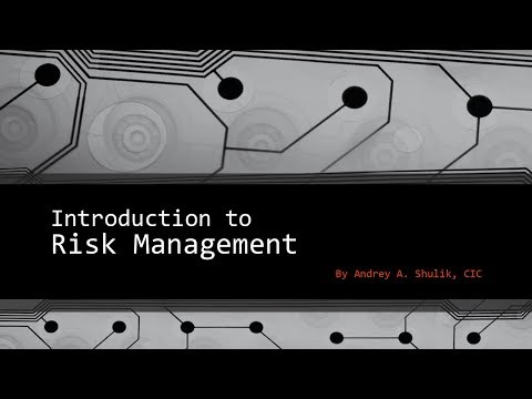 Risk Management and Insurance Introduction 2019 Conference