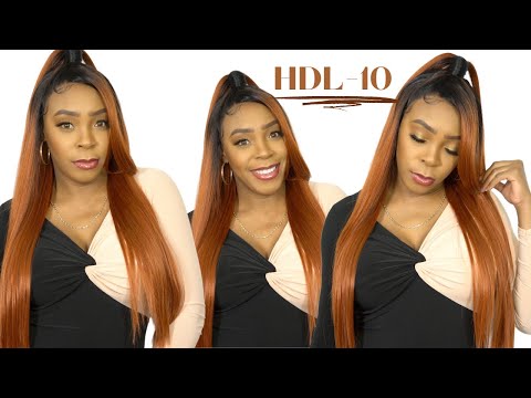 Freetress Equal Illusion Half Up Synthetic 13x5 HD Frontal Lace Wig - HDL 10 --/WIGTYPES.COM