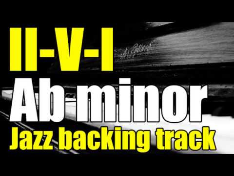 Guitar Jazz Jam Track | Ab minor II-V-I Progression
