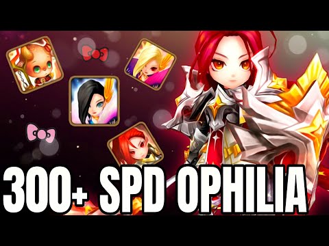 This Player abuses his Enemies with 300 SPD OPHILIA - Summoners War