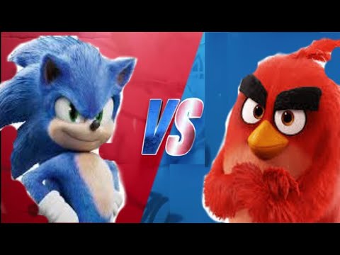 Sonic VS Red (ANGRY BIRDS)